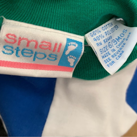 VTG baby small steps alligator onesie bodysuit romper 6-9M 6M 9M - Picture 6 of 6